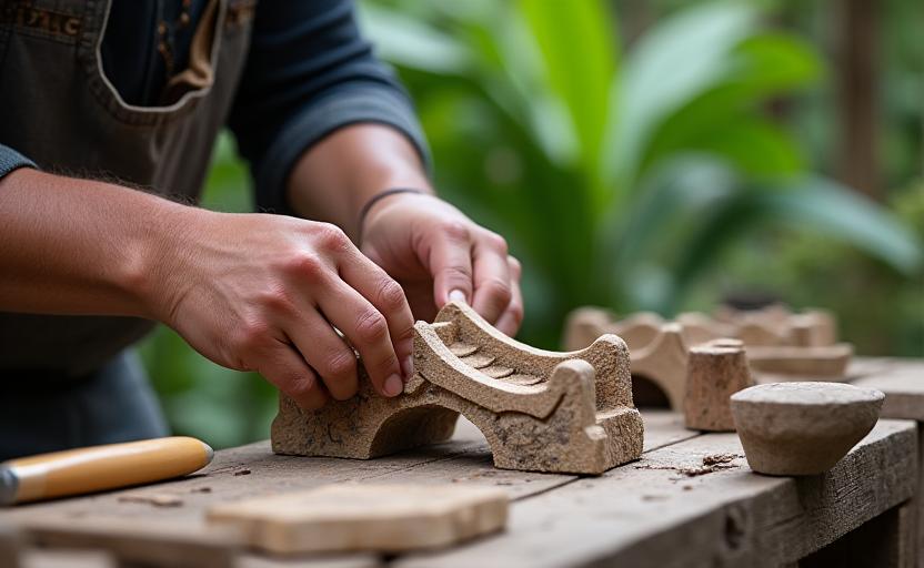 Filipino artisan demonstrating traditional craftsmanship techniques
